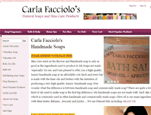 Tablet Screenshot of carlafacciolossoap.com
